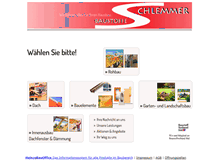 Tablet Screenshot of baustoffe-schlemmer.de